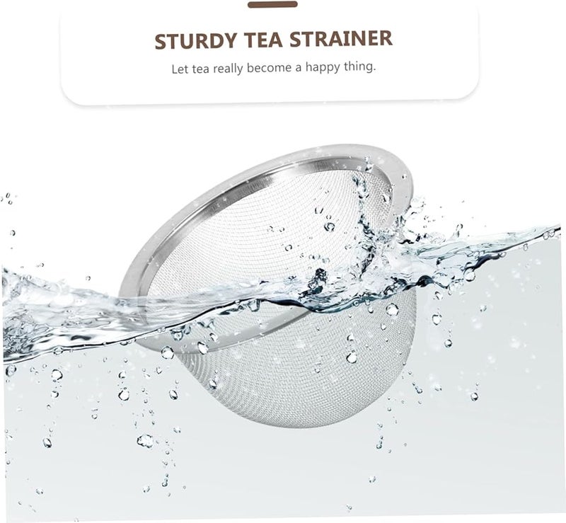 Cabilock 8pcs Fine Mesh Tea Strainer Stainless Steel Tea Filter Cup Accessory - Image 2